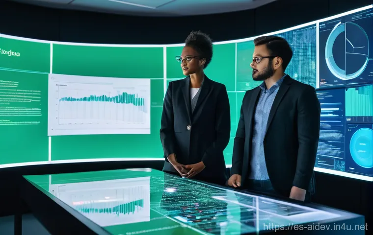 AI 개발자 면접 준비 - **Prompt: Behavioral Interview and Personal Branding**
    "A medium close-up, vibrant image of a co...