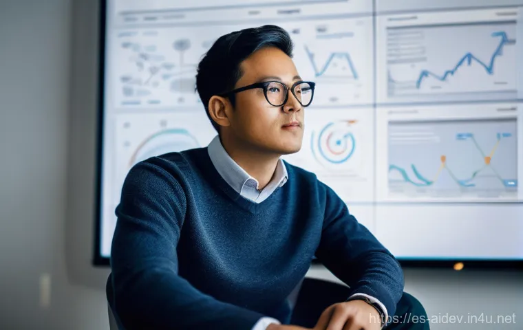 AI 개발자 역량 평가 - **Prompt:** A highly focused AI developer, appearing to be in their late 20s to early 30s, of divers...