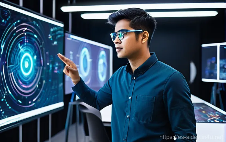 AI 개발자 역량 평가 - **Prompt:** A highly focused AI developer, appearing to be in their late 20s to early 30s, of divers...