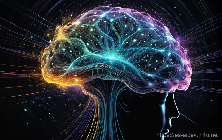 인공지능 개발자의 전반적인 역량 - A visionary AI developer, portrayed as a modern-day artisan and strategist, is intensely focused at ...